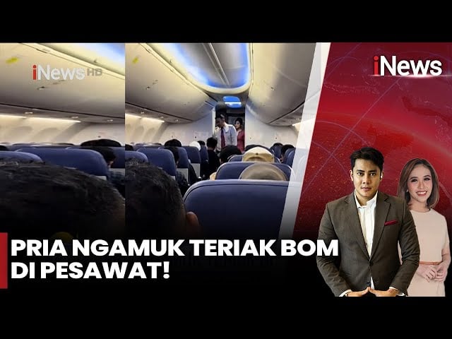 Penumpang yang Ngamuk dan Teriak Ada Bom di Pesawat Diamankan Polisi