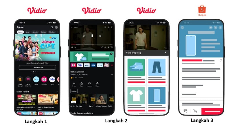 Shopee Perluas Inovasi Belanja Interaktif bersama Vidio Shopping