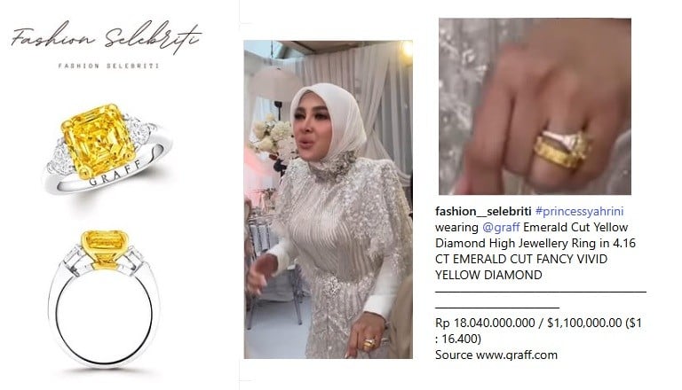 Heboh! Syahrini Pakai Cincin Seharga Rp18 Miliar di Pesta Ulang Tahun