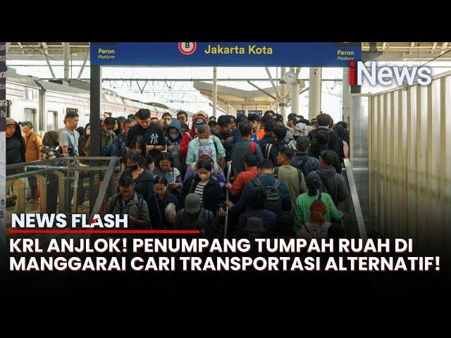 KRL Anjlok, Ribuan Penumpang Tertahan di Manggarai dan Jayakarta
