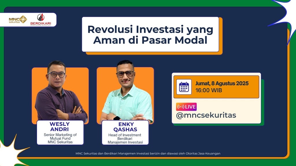 Saksikan IG Live MNC Sekuritas Bersama Berdikari Manajemen Investasi, Sore Ini!