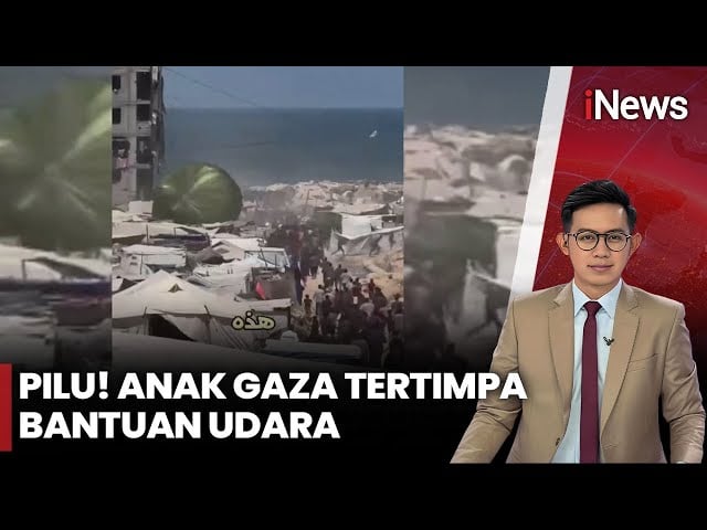 Bantuan Kemanusiaan Udara di Gaza Tewaskan Seorang Anak, Puluhan Terluka