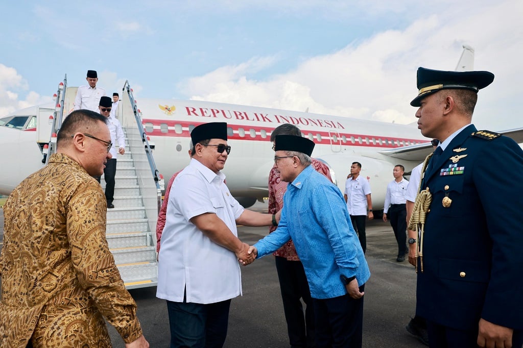 Presiden Prabowo Tiba di Singapura Jelang Parade Hari Nasional 2025