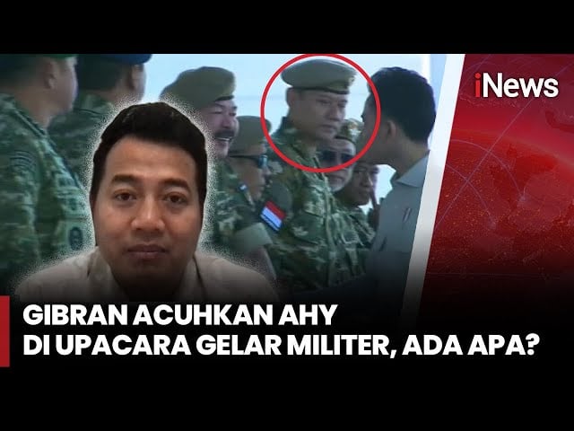 AHY Tidak Disalami Wapres Gibran, Isu Keretakan Elit Mencuat?