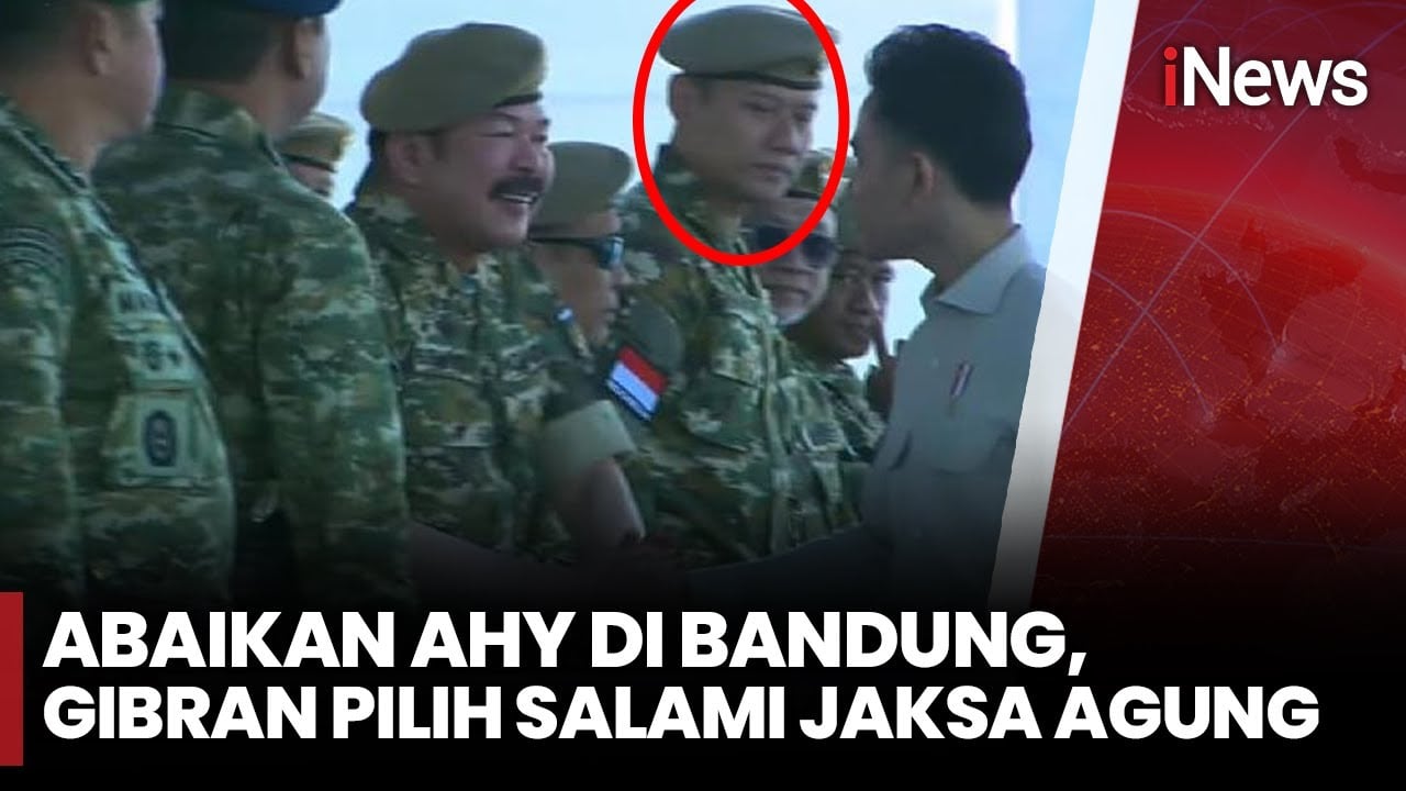 Viral Gibran Tak Salami AHY, Bahlil hingga Cak Imin di Upacara Gelar Militer