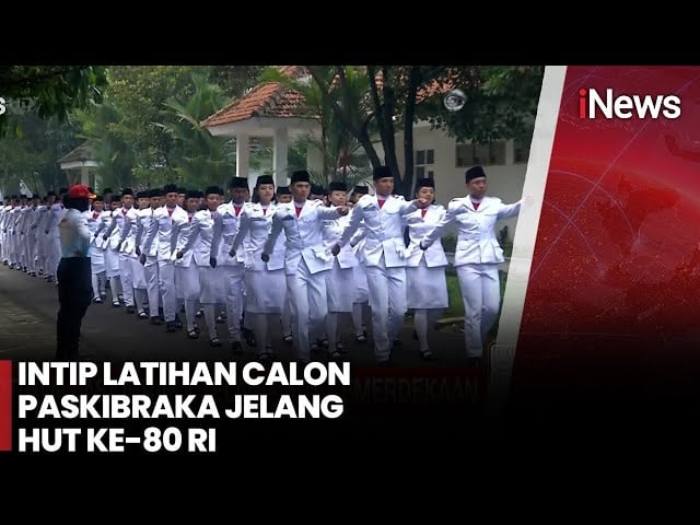 Momen 76 Calon Paskibraka Latihan jelang Upacara HUT ke-80 RI