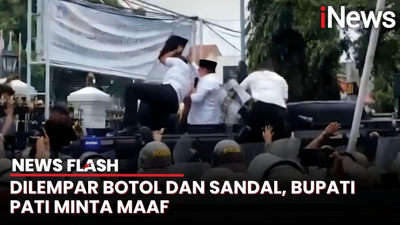 Warga Pati Marah! Lempar Botol ke Bupati Sudewo