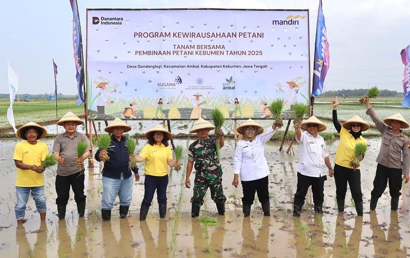 Wujudkan Ketahanan Pangan, Bank Mandiri Wirausahakan Petani Kebumen