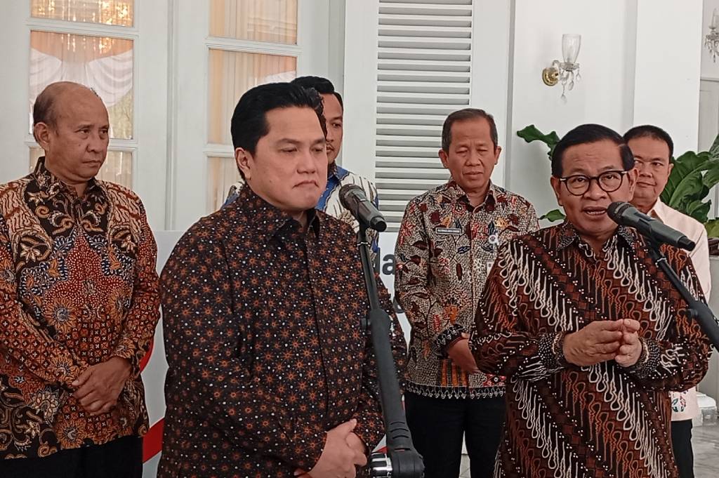 Erick Thohir Sambangi Pramono Anung di Balai Kota Jakarta, Bahas Apa?