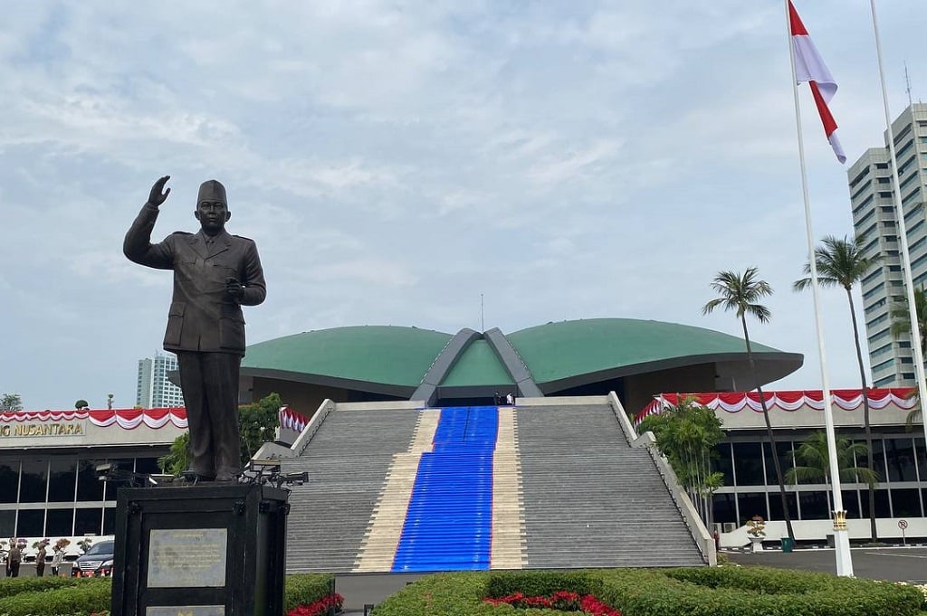 Melihat Persiapan Kompleks Parlemen Jelang Sidang Tahunan MPR 2025