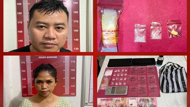Jual Narkoba, Oknum Polisi di Muratara Bersama Istrinya Ditangkap