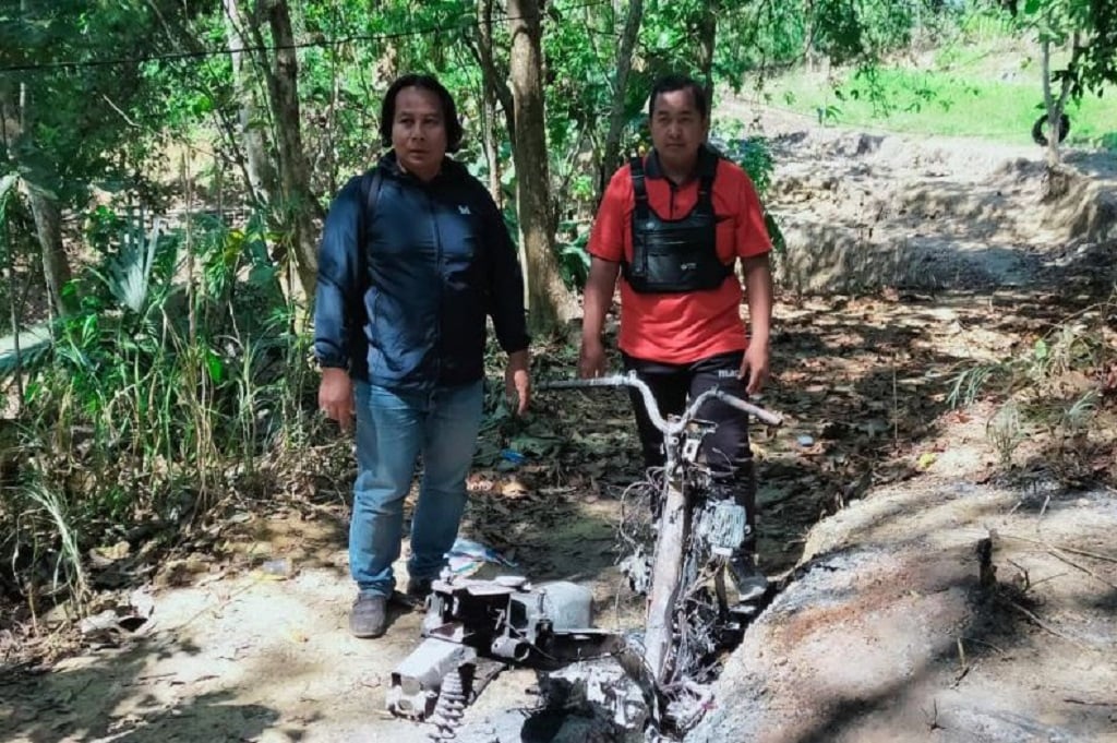Sampang Geger, Motor Hilang Ditemukan Hangus Terbakar!