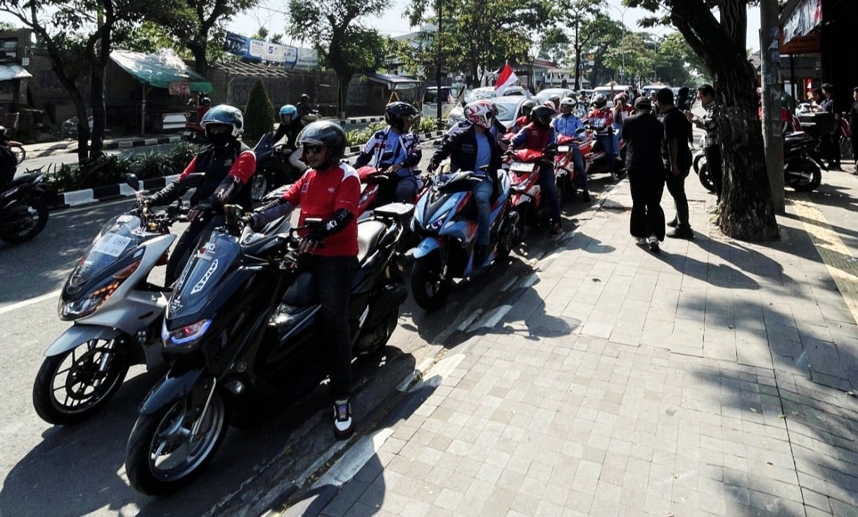 Rayakan Kemerdekaan RI, Komunitas Motor Kumpul Ramaikan Merdeka Berkendara 