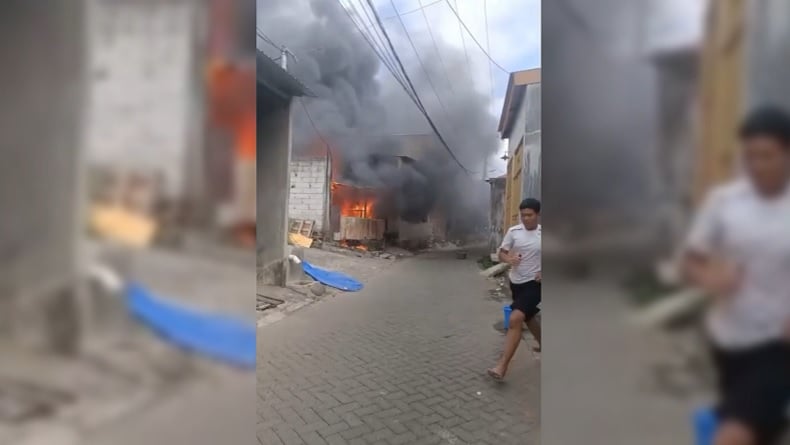 Ditinggal Pergi ke Warung saat Kompor Menyala, Rumah di Makassar Ludes Terbakar