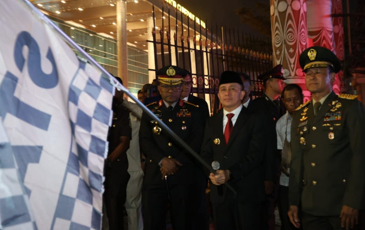 Sambut HUT ke-80 RI, Pemprov Papua Gelar Taptu dan Pawai Obor