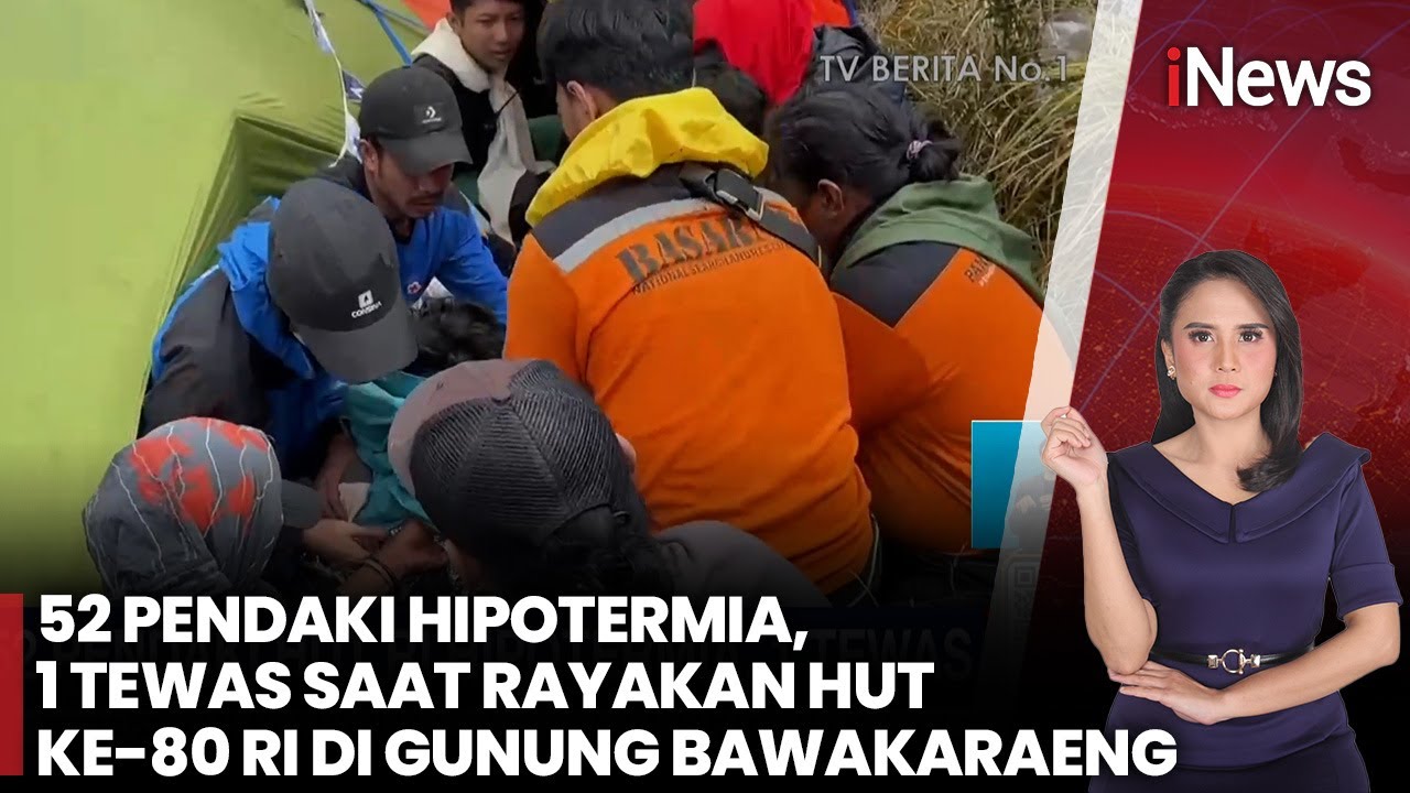 Kondisi Terbaru 52 Pendaki Alami Hipotermia saat Upacara 17 Agustus di Gunung Bawakaraeng