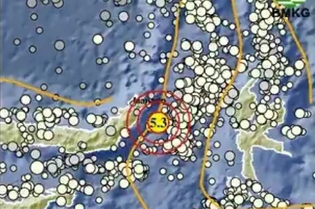 Gempa Terkini Magnitudo 5,3 Guncang Bitung Sulut, Tak Berpotensi Tsunami