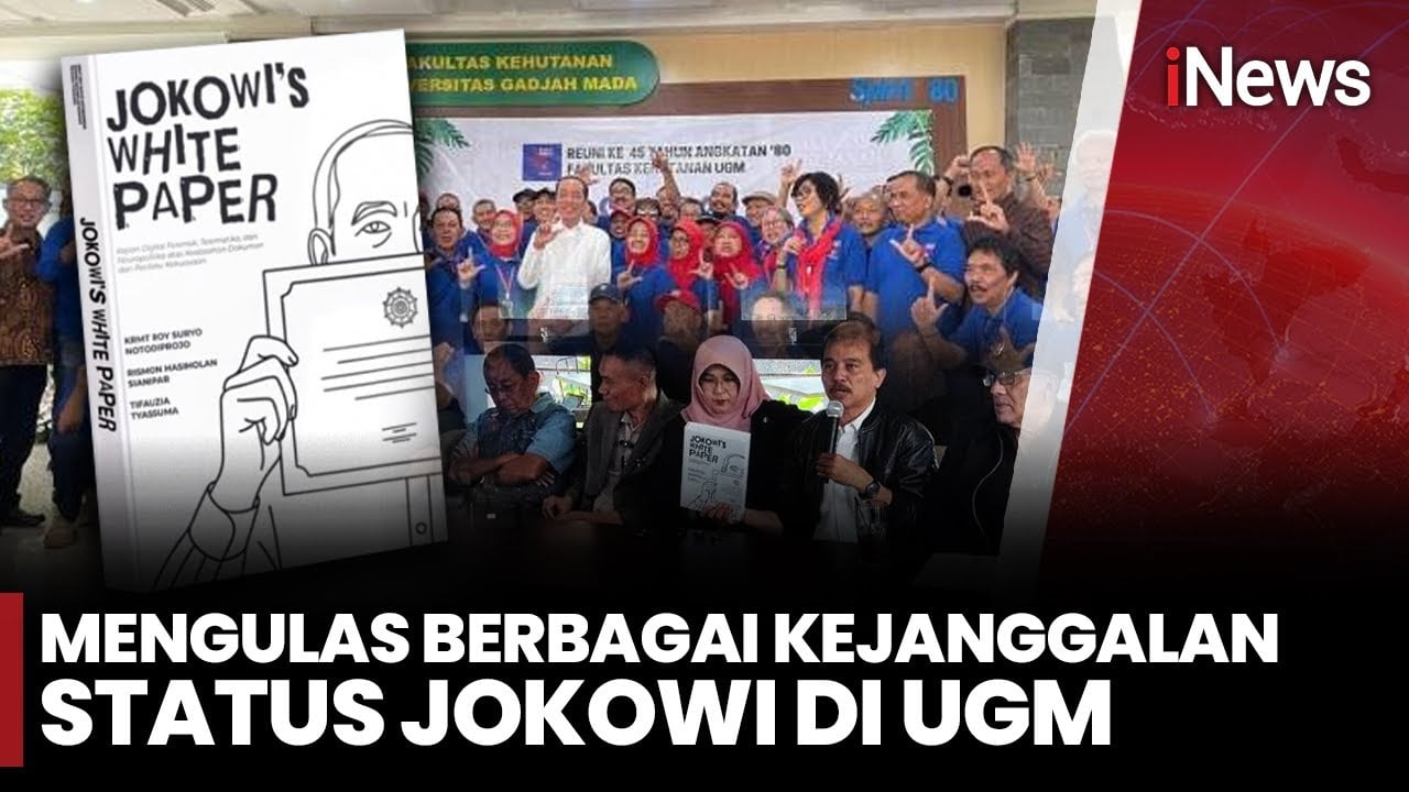 Viral Buku Jokowi's White Paper, Isinya Ulasan Kejanggalan Jokowi di UGM!
