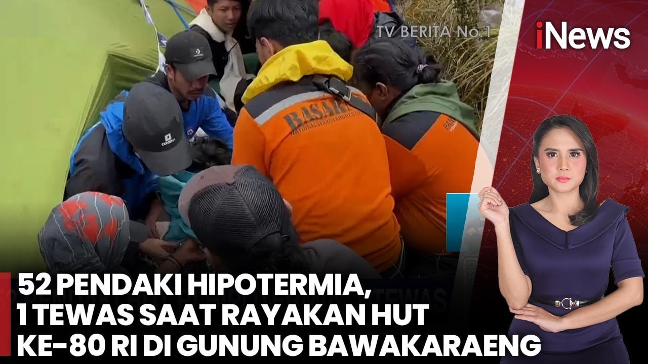 Tragedi HUT ke-80 RI di Gunung Bawakaraeng: 52 Pendaki Alami Hipotermia, 1 Tewas