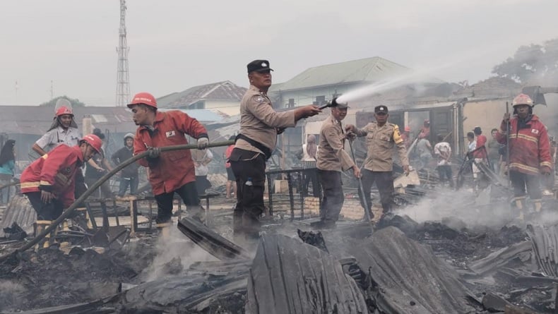Terungkap Penyebab Kebakaran Hanguskan 140 Kios di Pasar Serbalawan Simalungun