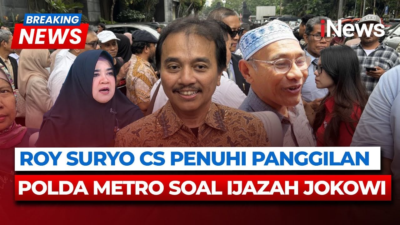 Panas! Roy Suryo Cs Diperiksa Polisi soal Ijazah Jokowi
