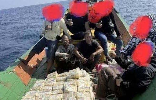 Polisi Tangkap 2 Nelayan Bawa 10 Karung Sabu 190 Kg di Perairan Langkat