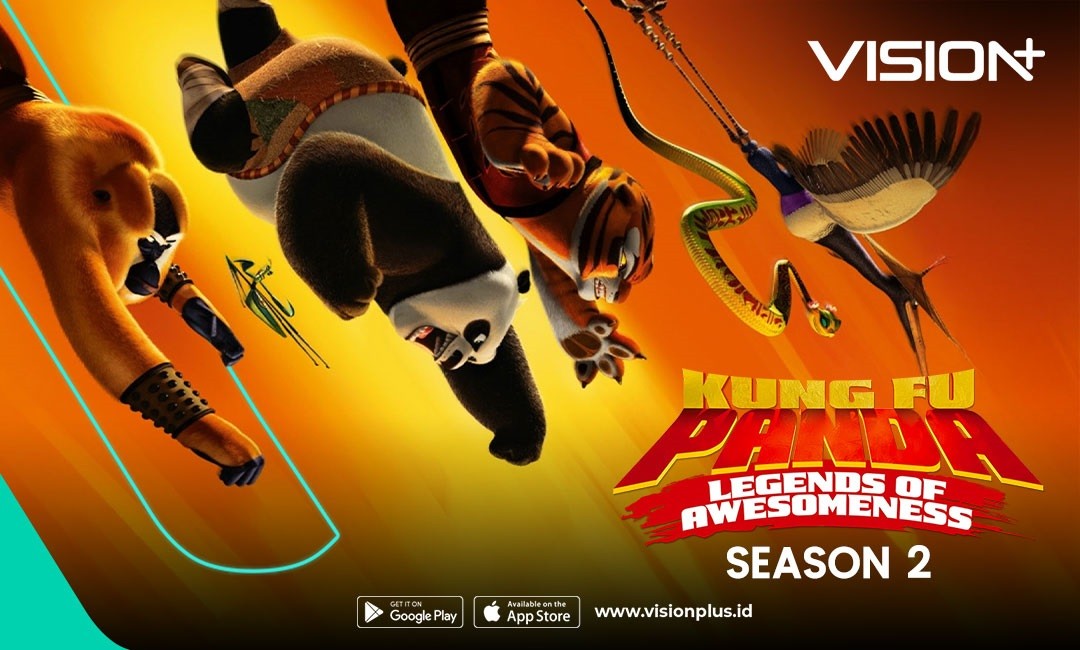 Petualangan Po dan Furious Five! Tonton Kung Fu Panda: Legends of Awesomeness di VISION+