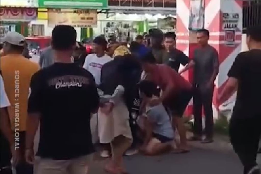 Maling Motor Tertangkap saat Beraksi di Pesawaran Lampung, Babak Beluk Diamuk Massa