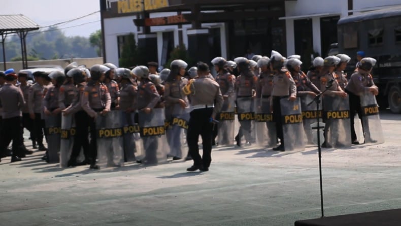 Polres Blora Siagakan 132 Personel untuk Antisipasi Demo di Pati