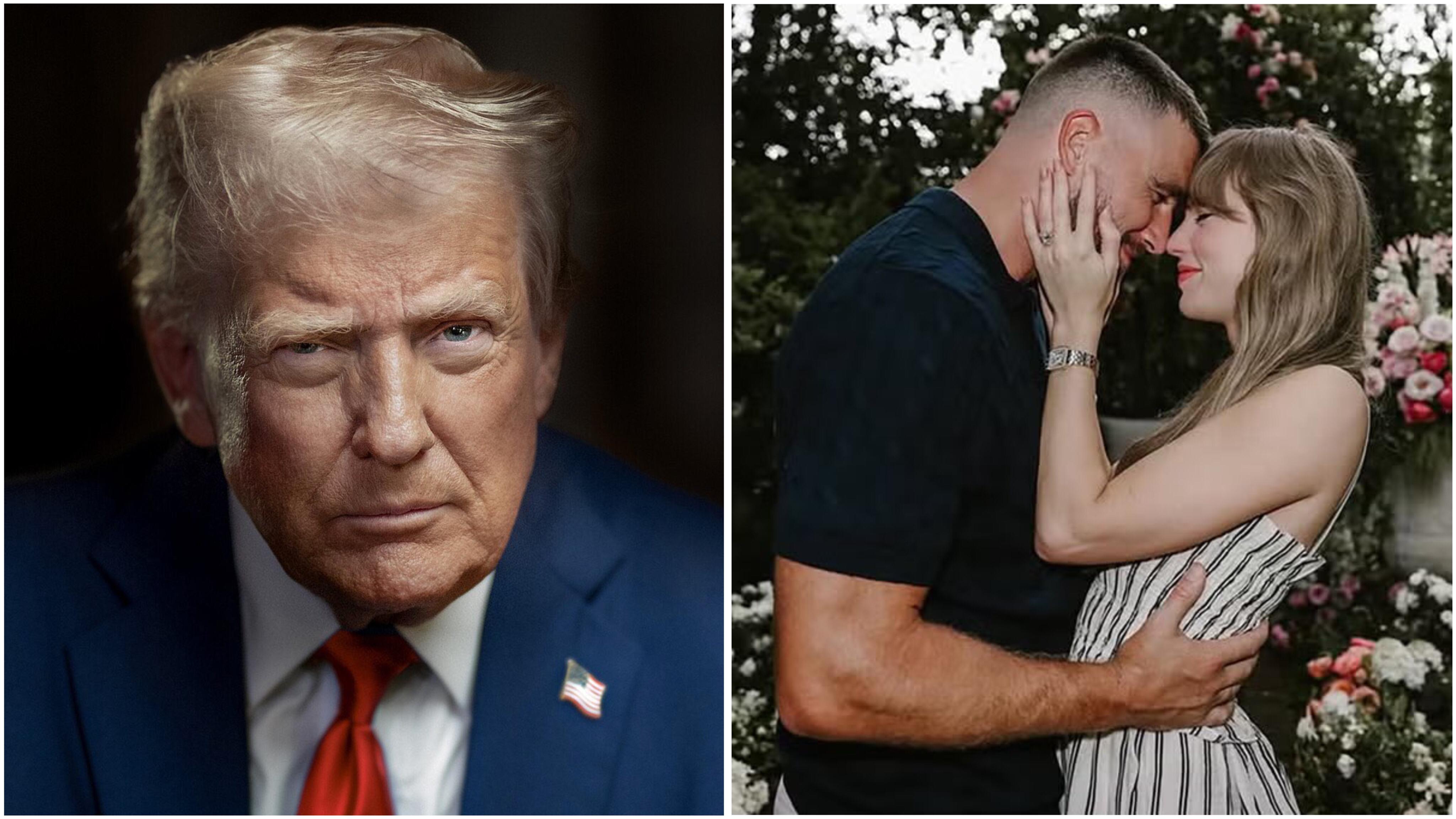 Viral Donald Trump Senang Taylor Swift-Travis Kelces Tunangan, Bonus Kasih Doa