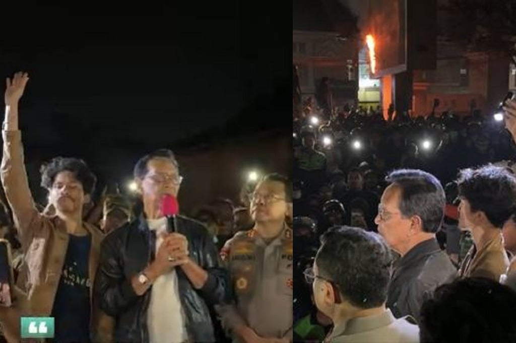 Sultan HB X Datangi Polda DIY Tengah Malam, Redam Aksi Massa Serukan Demokrasi Tanpa Kekerasan