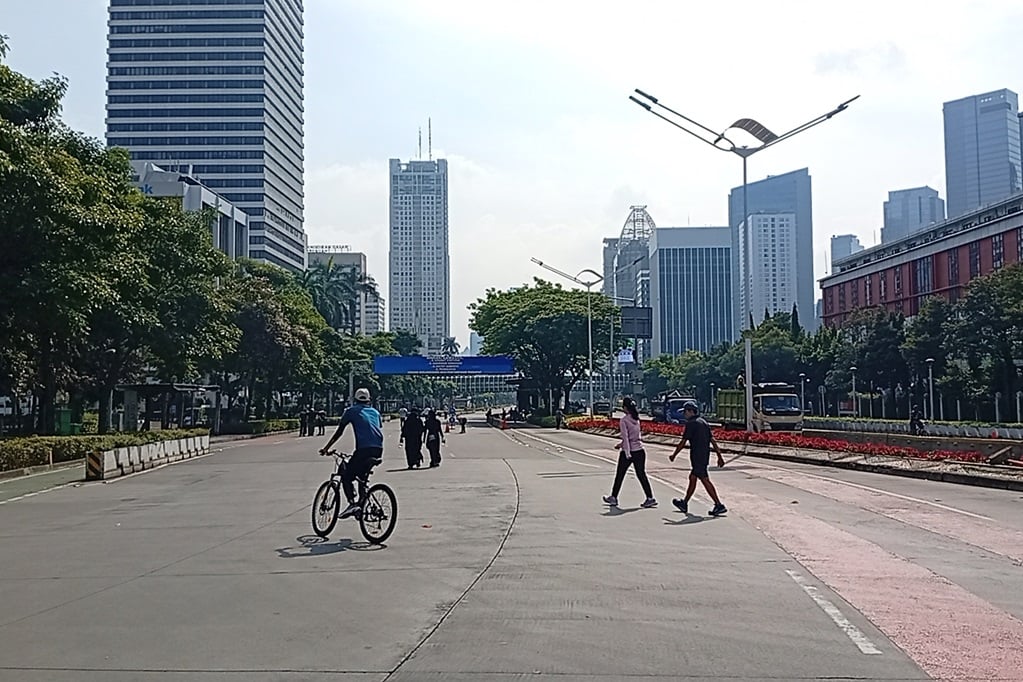 Penampakan Warga Olahraga di CFD Sudirman-Thamrin, Jakarta Terpantau Kondusif