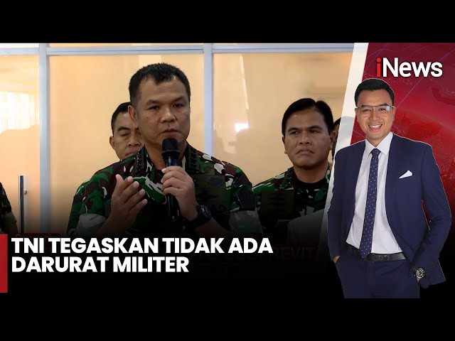 TNI Bantah Isu Darurat Militer, Tegaskan Tetap Taat Konstitusi dan Solid Bersama Polri