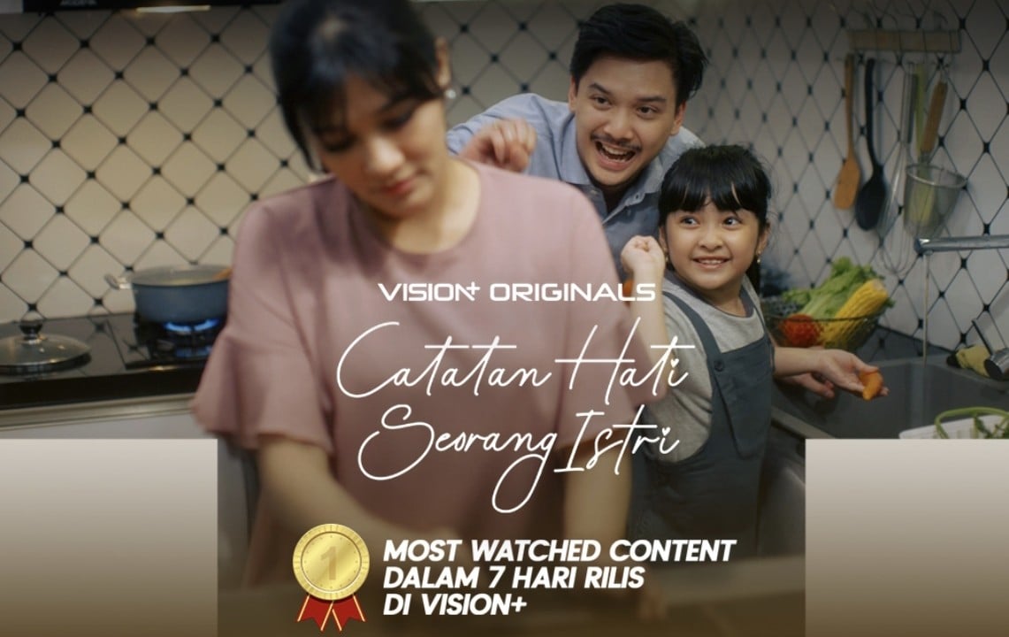 Series Catatan Hati Seorang Istri Raih Antusiasme Tinggi, Jadi Most Watch  Content di VISION+