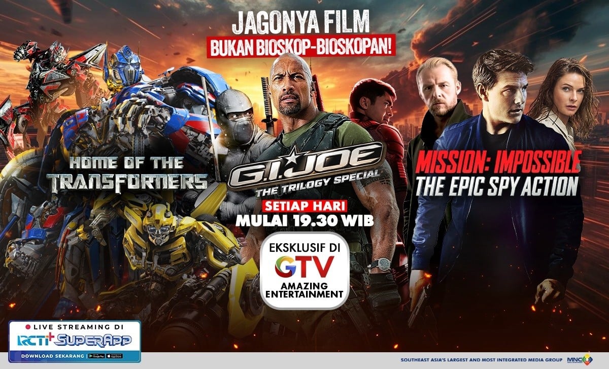 Bukan Bioskop-bioskopan! GTV Big Movies Jagonya Film Hadirkan Deretan Film-Film Blockbuster!