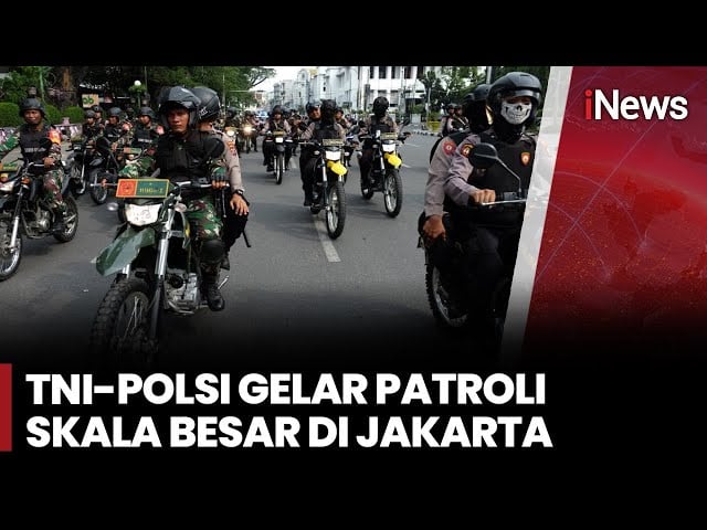 TNI-Polri Kembali Gelar Patroli Skala Besar, Libatkan 350 Personel dan Rantis