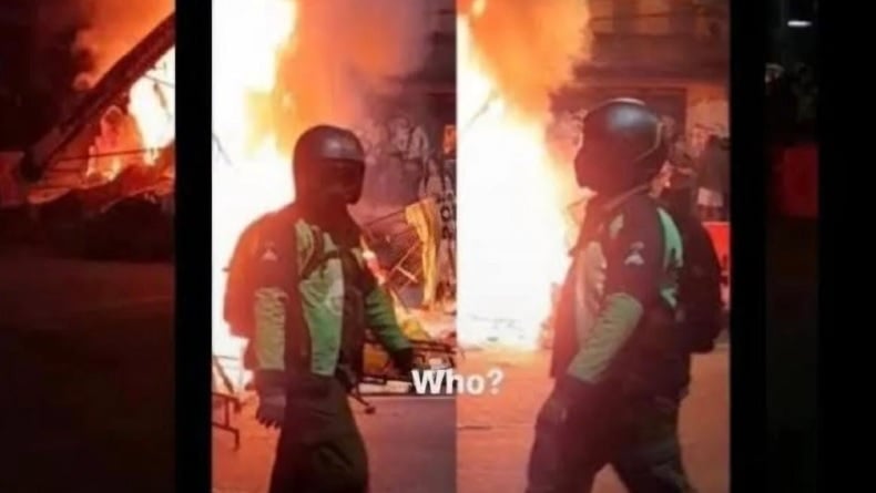 Viral Foto Pembakar Gedung Negara Grahadi, Polda Jatim Masih Selidiki
