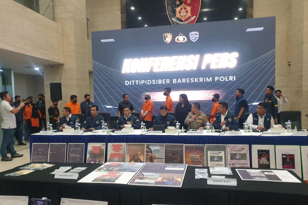 Bareskrim Polri Tangkap 7 Pemilik Akun Medsos Provokasi Demo Ricuh