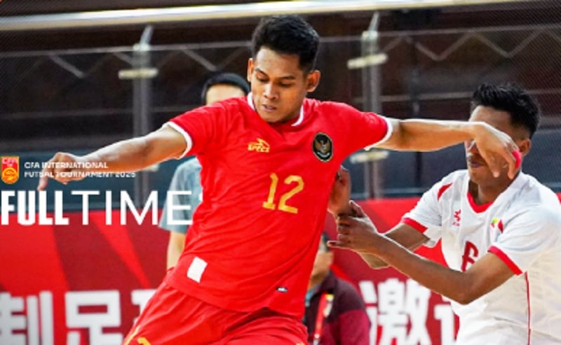 Perkasa! Timnas Futsal Indonesia Libas Myanmar 5-0 di CFA International Tournament 2025