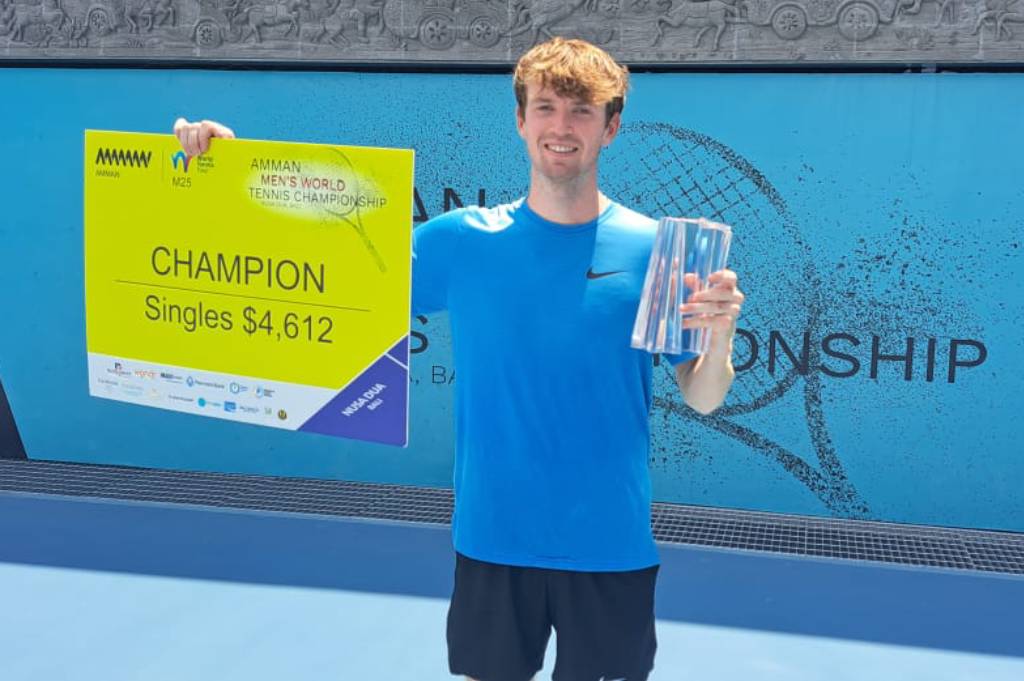 Max Basing Juara Tunggal Putra Men’s World Tennis Championship M-25 di Bali