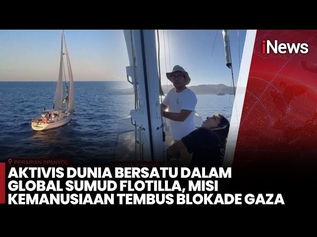 Perahu Catalina Hadapi Badai dalam Misi Kemanusiaan Gaza Flotilla