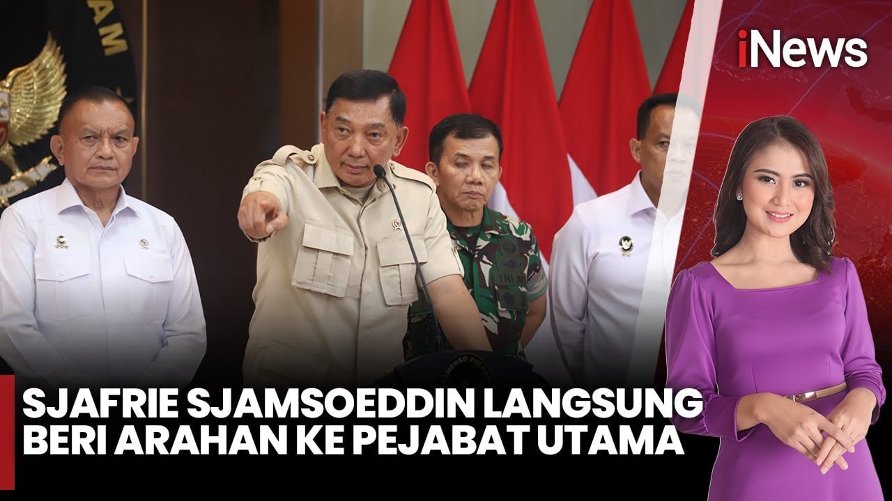 Gaspol! Sjafrie Sjamsoeddin Langsung Kasih Arahan ke Pejabat Utama