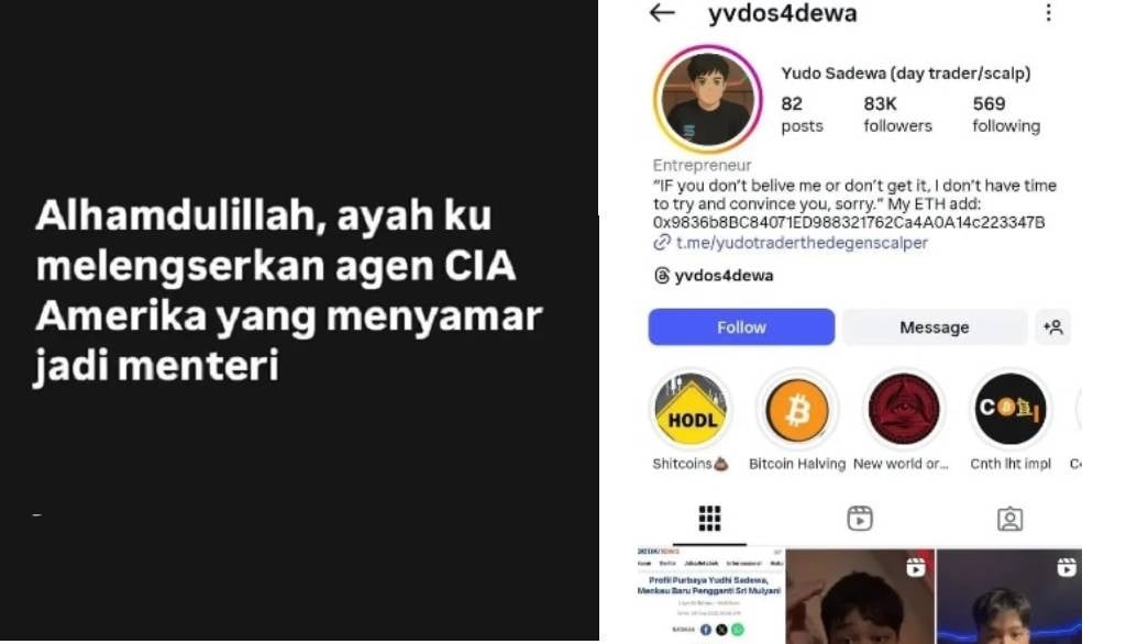Viral Postingan Anak Menkeu Purbaya Yudhi Sadewa Sebut Ayahnya Lengserkan Agen CIA
