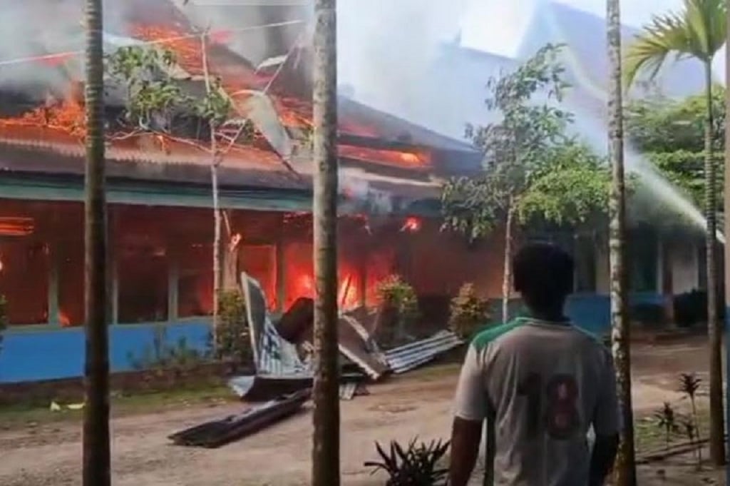 Kebakaran di SMPN 20 Jambi, Diduga Korsleting Listrik dari Ruang Koperasi