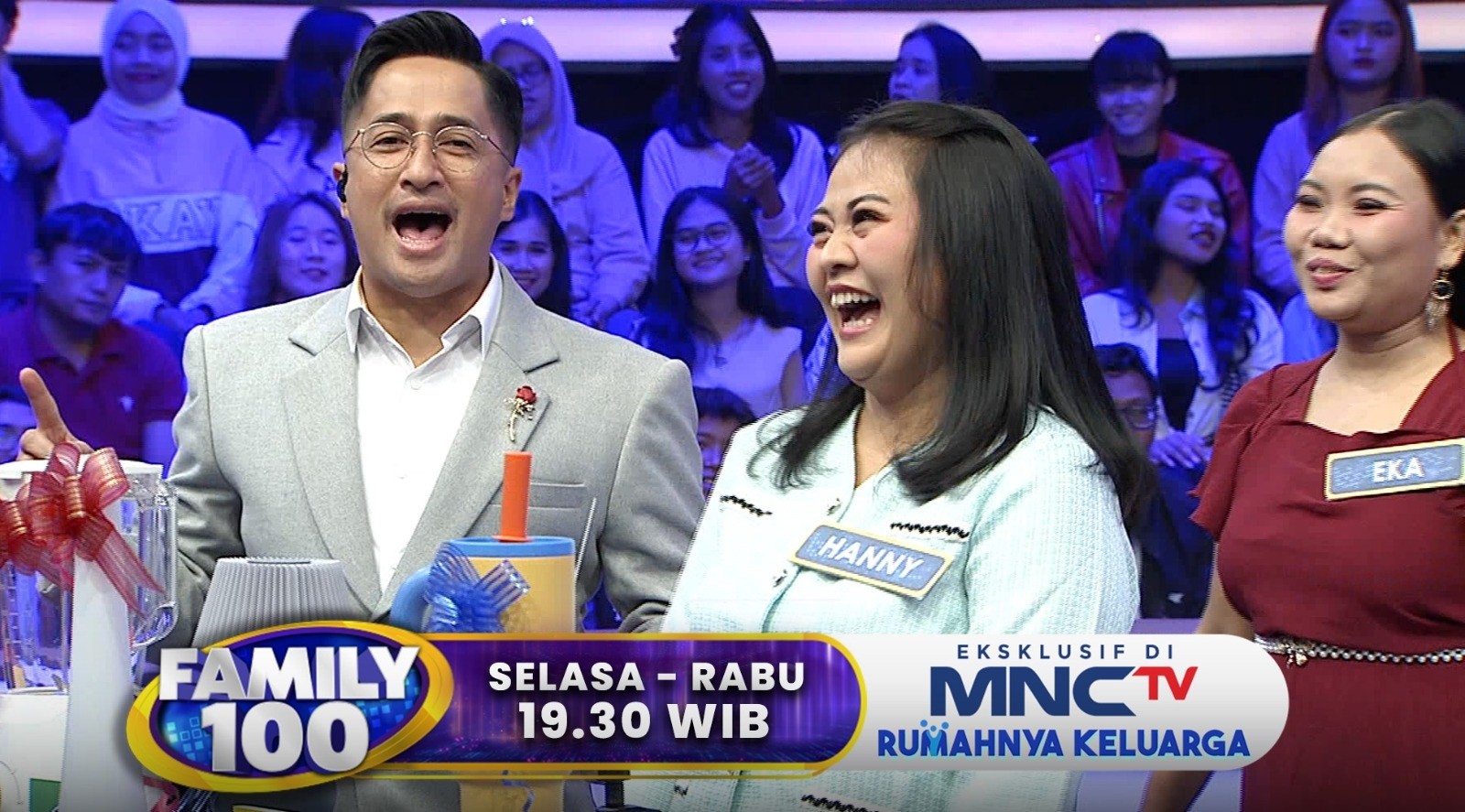 Keluarga Tamin Raih Hadiah Rp50 Juta di Family 100