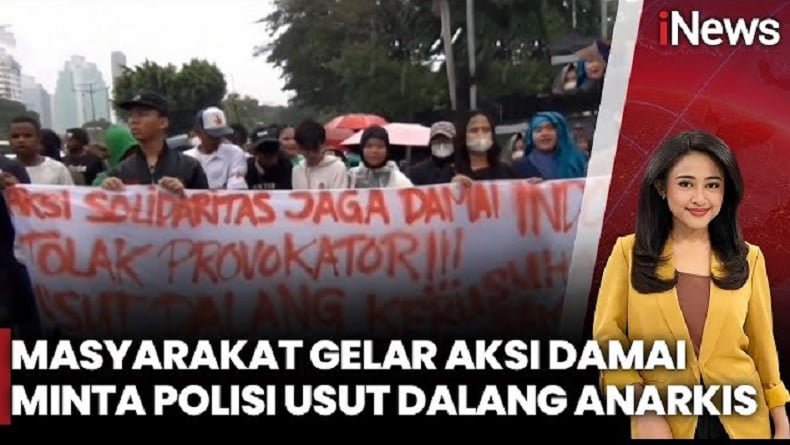 Aksi Damai di Jakarta dan Sidoarjo, Desak Pengusutan Dalang Kerusuhan 