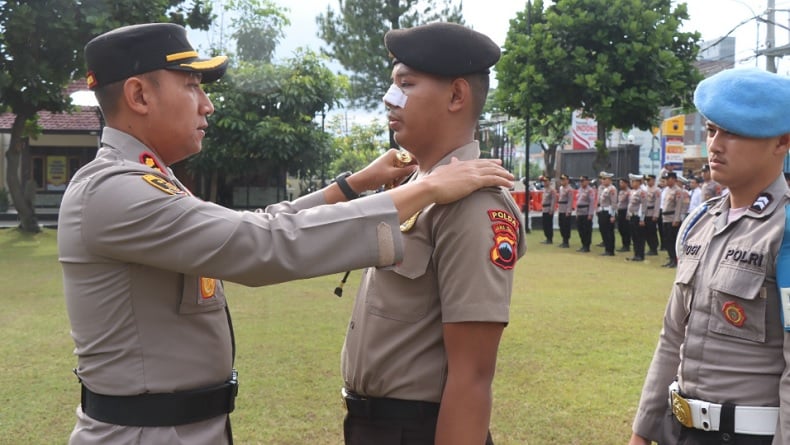 Usai Tugas BKO Pengamanan Demo di Surakarta, Anggota Polres Boyolali Naik Pangkat