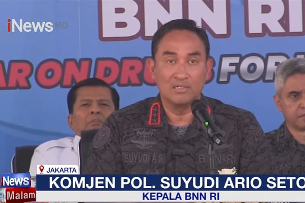 Belum Sebulan Jabat Kepala BNN, Komjen Suyudi Bongkar Jaringan Sabu Internasional