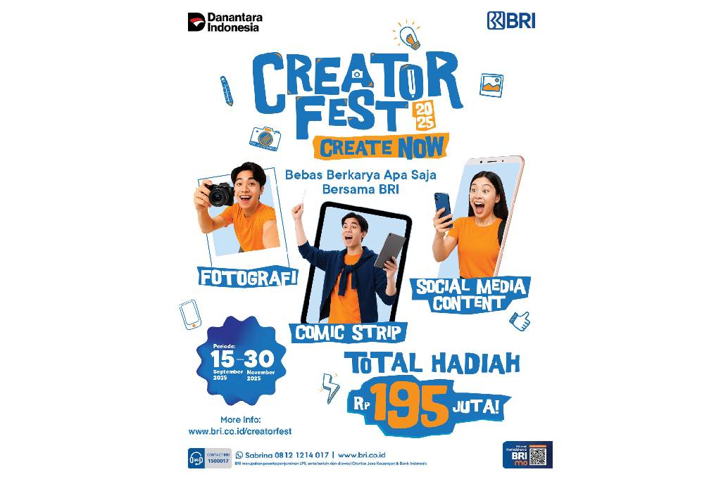 BRI Luncurkan Creator Fest 2025, Siapkan Wadah Kreativitas Masyarakat