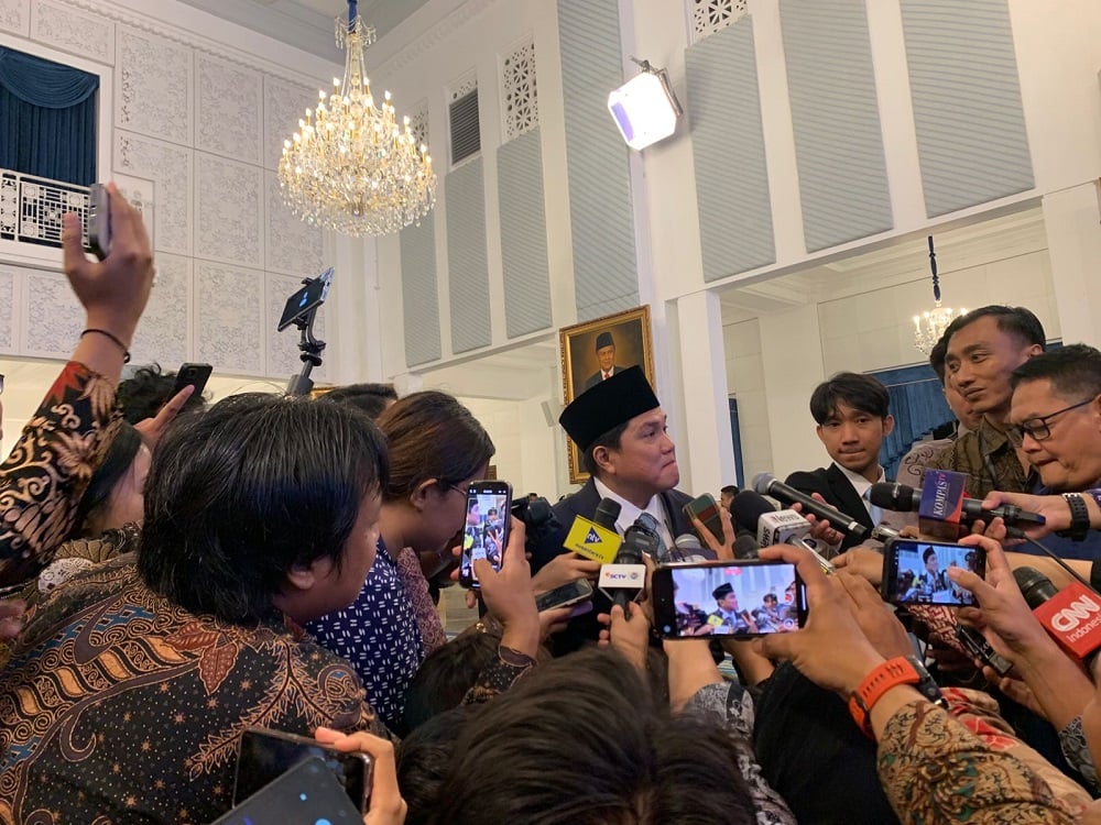Reaksi Mengejutkan Erick Thohir soal Rangkap Jabatan Menpora RI dan Ketum PSSI